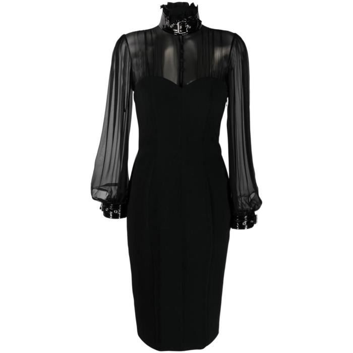 MOSCHINO FEMME A046255254555 NOIR AUTRES MATERIAUX ROBE Noir Cdiscount Pret a Porter