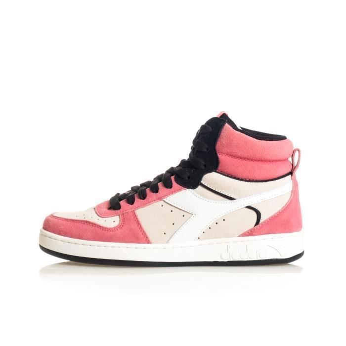 Chaussures De Foot En Salle Femme Diadora Capitano LT TF, Blanc/sarcelle/rose, Pointure 6