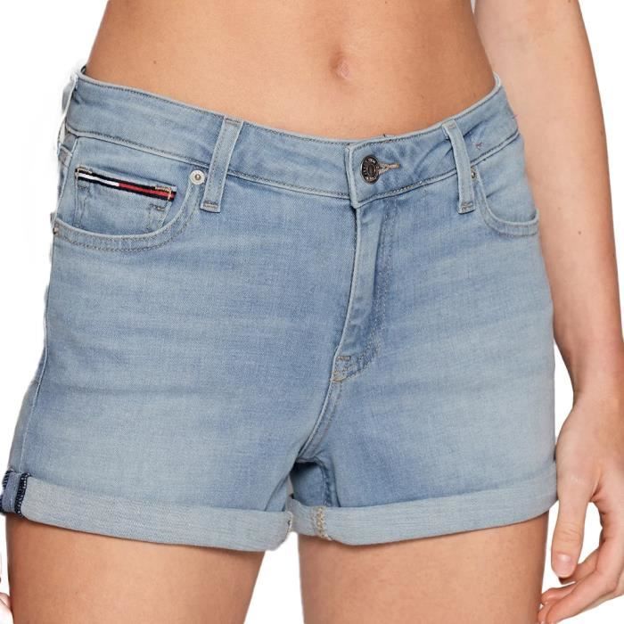 Short en Jeans Bleu Femme Tommy Hilfiger Mr Dnm Bleu Cdiscount Pret a Porter