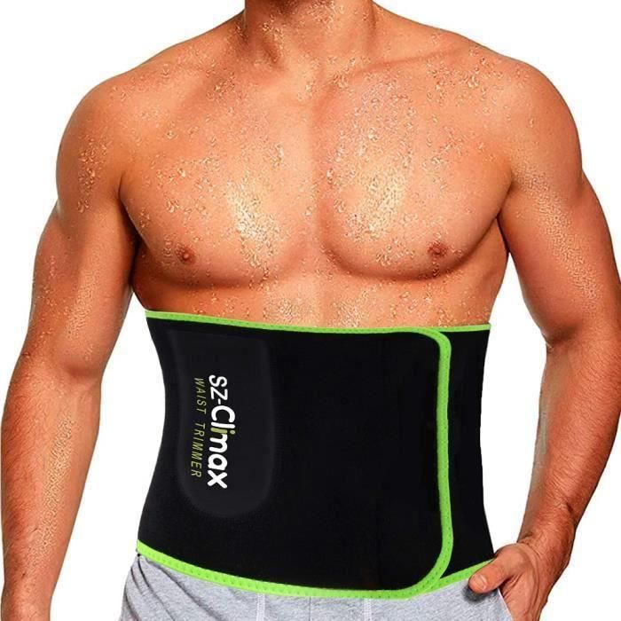 Ceinture de sudation en néoprène et lycra - Taille unique Modéle Sauna fit colorie Noir