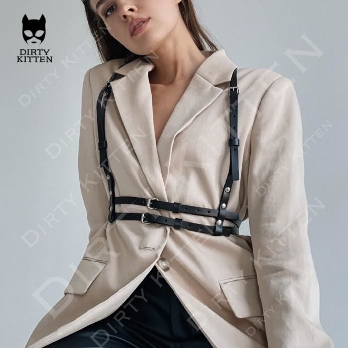 BANSSGOTH Harnais De Corps Pour Femme Jarretière Punk Gothique Sangle