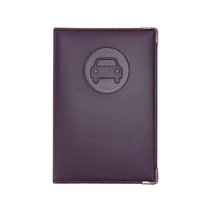 Porte-papiers Voiture Color Pop - Pour Permis, Carte Grise, Assurance - PVC - Fabriqué En France - 2