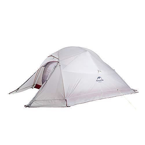 Naturehike Cloud Up 3 Tente Ultra Légère 3 Personnes Tente pour Randonnée Camping Extérieur (20D Gris avec Jupe)