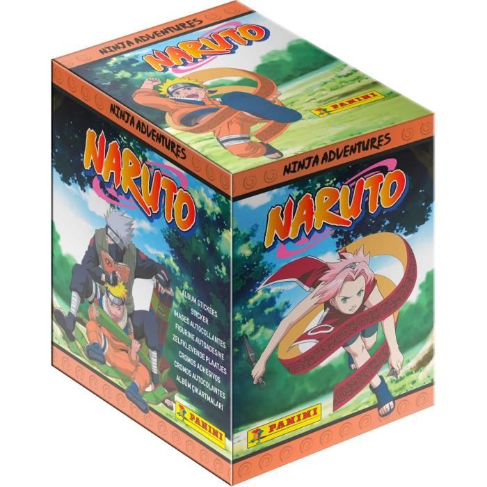 Boîte De 36 Pochettes Panini NARUTO – Les Aventures D'Un Ninja, 180 Stickers