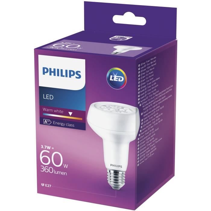 PHILIPS Ampoule Led R80 3,760W E27 40D Cdiscount Bricolage
