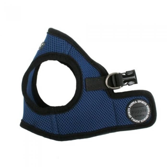 PUPPIA Veste harnais douce pour chien Taille XS Bleu foncé