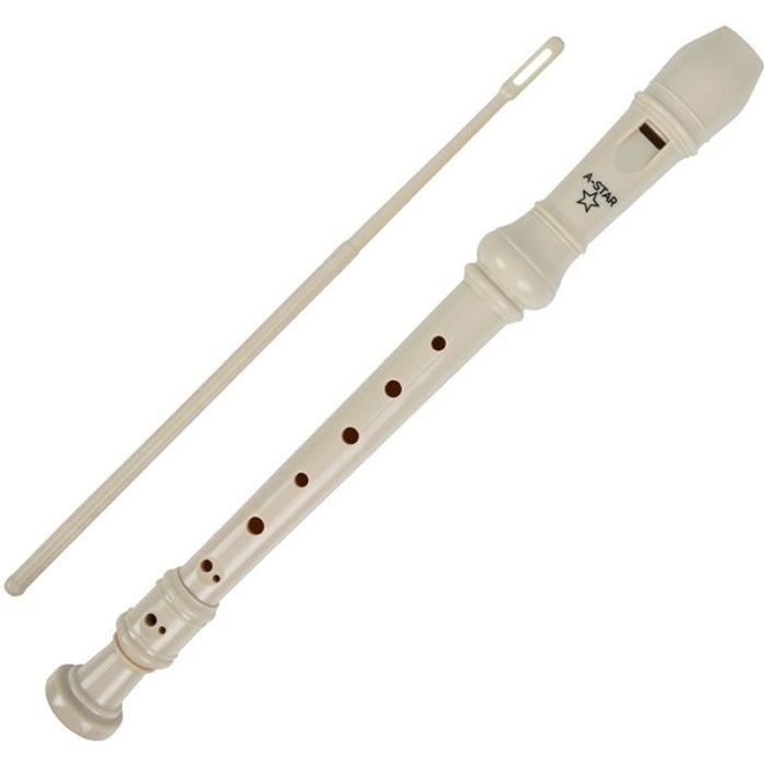 Flûte à Bec Soprano Allemande Sondery GSR-Classic - Idéale Débutants, Corps ABS Durable, Pochette + Tableau Doigts Inclus