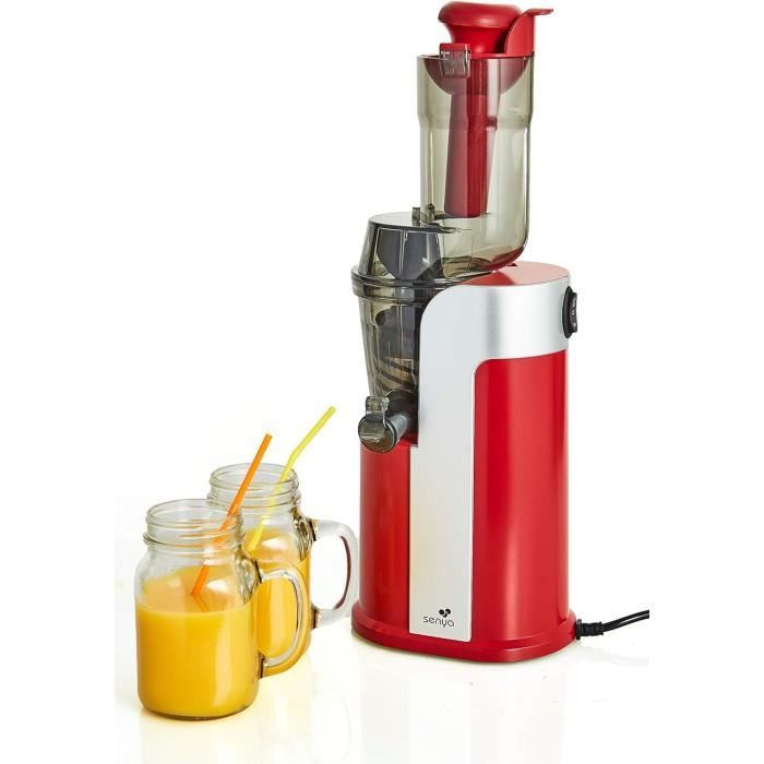 Omega MMV702R Extracteur de jus vertical Rouge 240 W