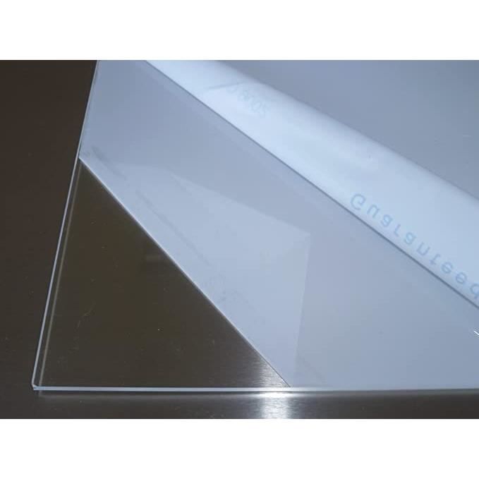 BT Plaque de verre acrylique PMMA XT métal transparent (Plexiglas) 4 mm  d'épaisseur résistant aux UV, filmée des deux côtés en d32 - Cdiscount  Bricolage