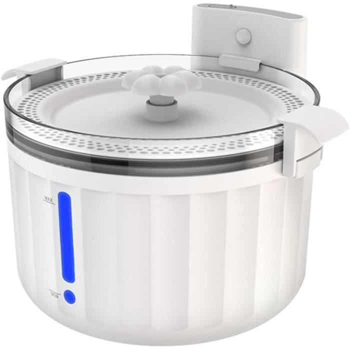 Fontaine à Eau Sans Fil 1,5L Pour Animaux - Détecteur De Mouvement - Pompe Silencieuse - Rechargeable USB - 3