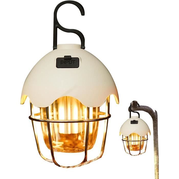 Lot De 3 Lanternes Vintage Brooklyn Style - LED à Piles, Dimmable, Hauteur 20cm, Argenté