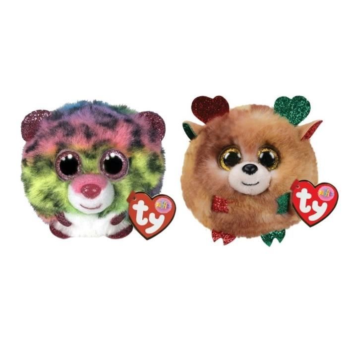 Ty Peluches Teeny Puffies Dotty L opard No l Renne