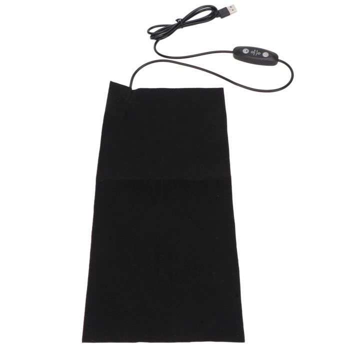 Coussin Chauffant USB Portable DAZZTIME – 45x90 Cm, 3 Températures, 4 Zones De Chaleur, Antidérapant – Pour Camping, Stade, Bureau, Canapé – Alimentation 5V