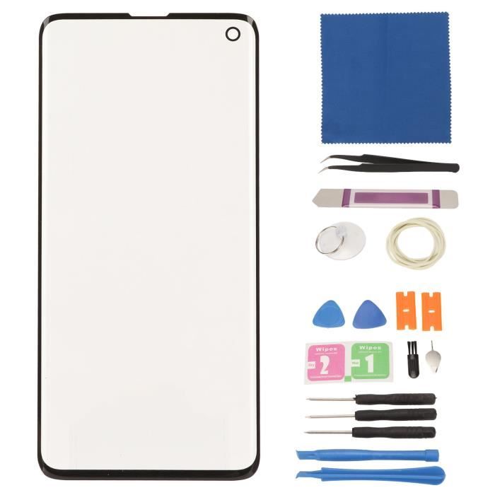 Écran de remplacement en verre pour Galaxy S10 - VVIKIZY - G973 Series - Noir - Kit de réparation inclus
