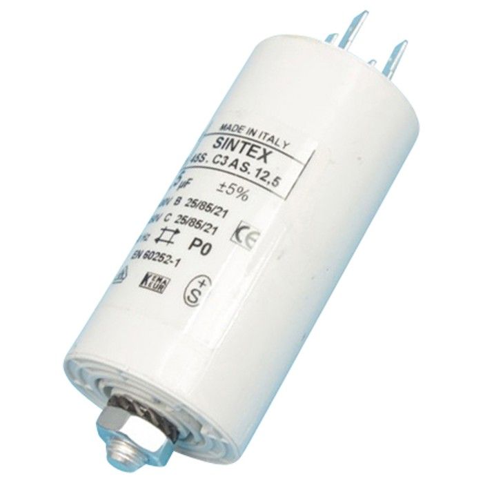 Condensateur 12.5MF Lave vaisselle WHIRLPOOL BAUKNECHT ELECTROLUX BRANDT