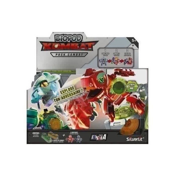 Personnage miniature YCOO Biopod Kombat Duo Pack édition dans sa Capsule Effets Sonores Et Lumineux Dès