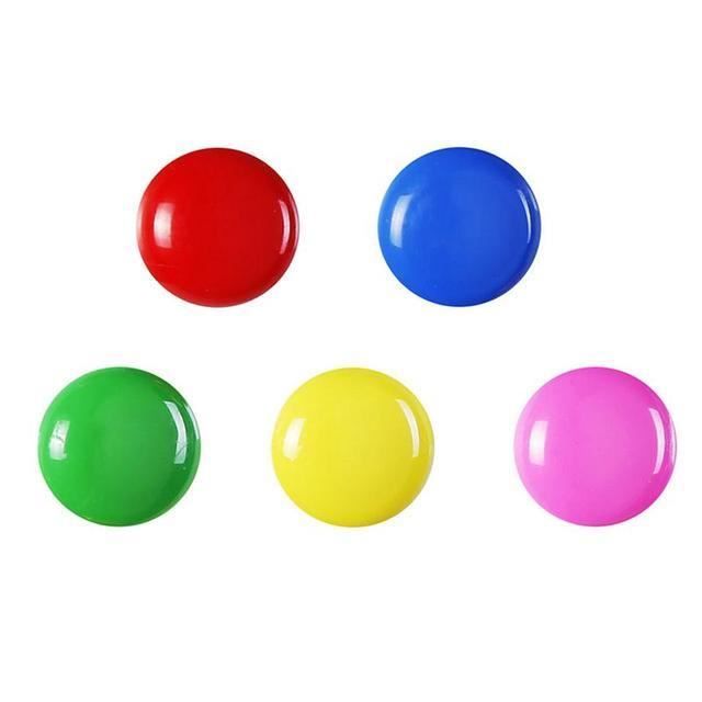 Autocollant Magnétique Rond Réfrigérateur - Motif Coq Et Poules - 5,1 Cm