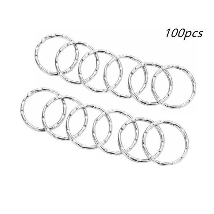 Pack De 10 Anneaux 32 Mm Pour Porte-cl&eacute;s