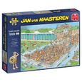 Puzzle 1000 pièces : Jan Van Haasteren - Embouteillages à la piscine Coloris Unique-1