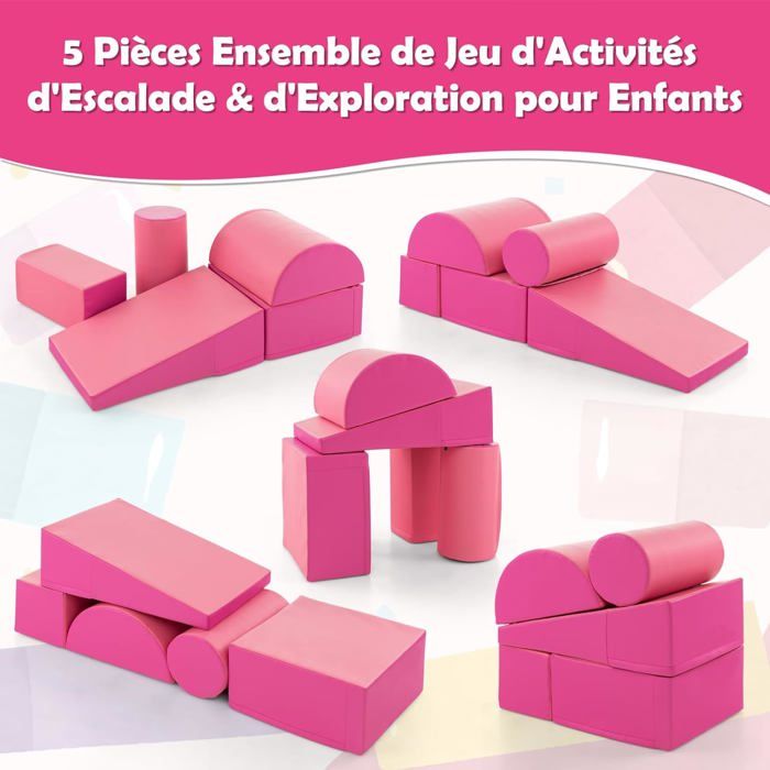 MAMOI® Modules de Motricité Bebe | Structure Mousse Motricité | Bloc de Motricité | Parcours de Motricité Bébé | Bloc Motricité | Structure Motricité Enfant | 100% ECO | Made in EU