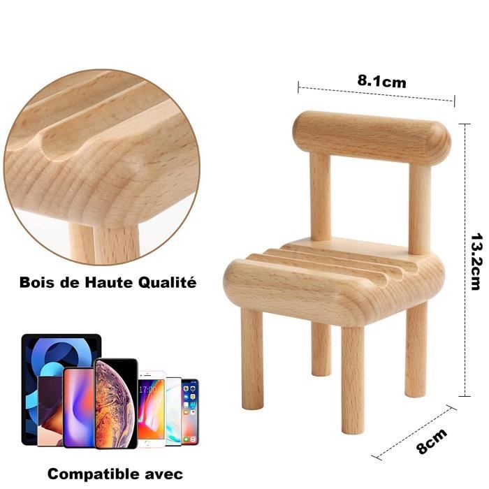 Lot De 4 Mini Chaises Pliantes Pour Téléphone Portable, Couleur