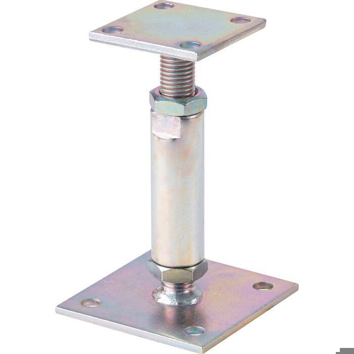 Ancre de poteau Alberts Réglable Acier galvanisé Hauteur