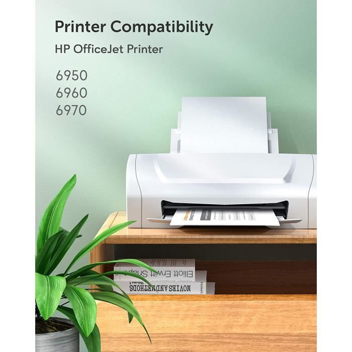 903XL Cartouches D'encre EJET 4 Pack Compatible Hp 903/903XL Compatible Hp OfficeJet 6950 OfficeJet Pro 6960 6961 6963 6965 6968 - Informatique