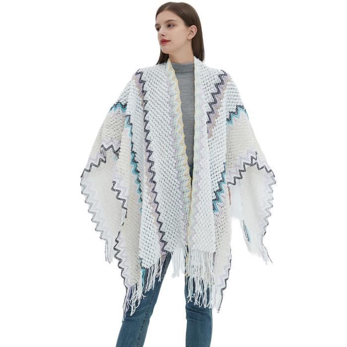 Tricot Chale Cape Femme Veste Cape Femme Cape Tricot Femme Poncho