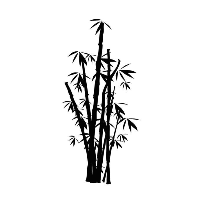 Sticker Plante Motif de Bambou - TenStickers