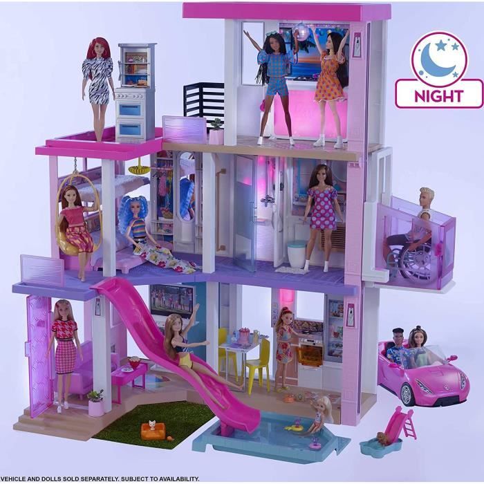 Barbie Mobilier Dreamhouse Maison de Rve pour poupes sur 3 niveaux