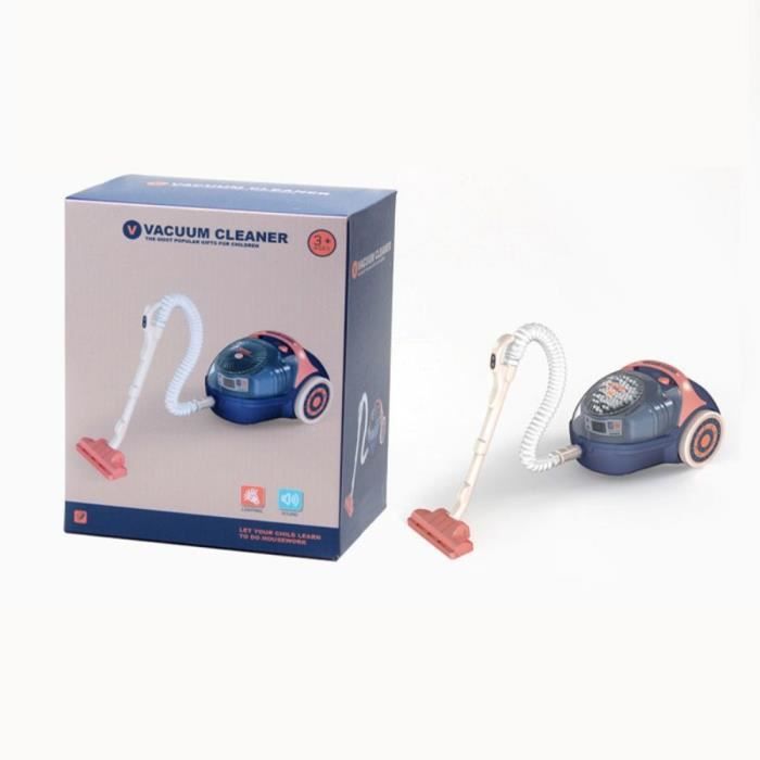 WBTY Mini Aspirateur Jouet - Appareil Ménager Miniature - Lumière Et Particules - Jeu De Rôle éducatif - Piles AA
