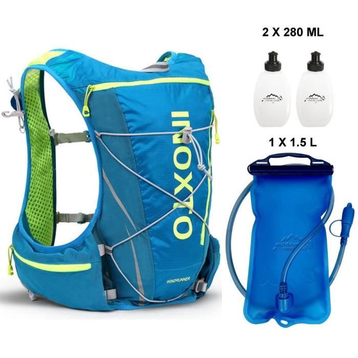 Sac à Dos De Course Ultraléger 7L Gilet Running Avec Bouteille 500ml - Hydratation Marathon Cyclisme