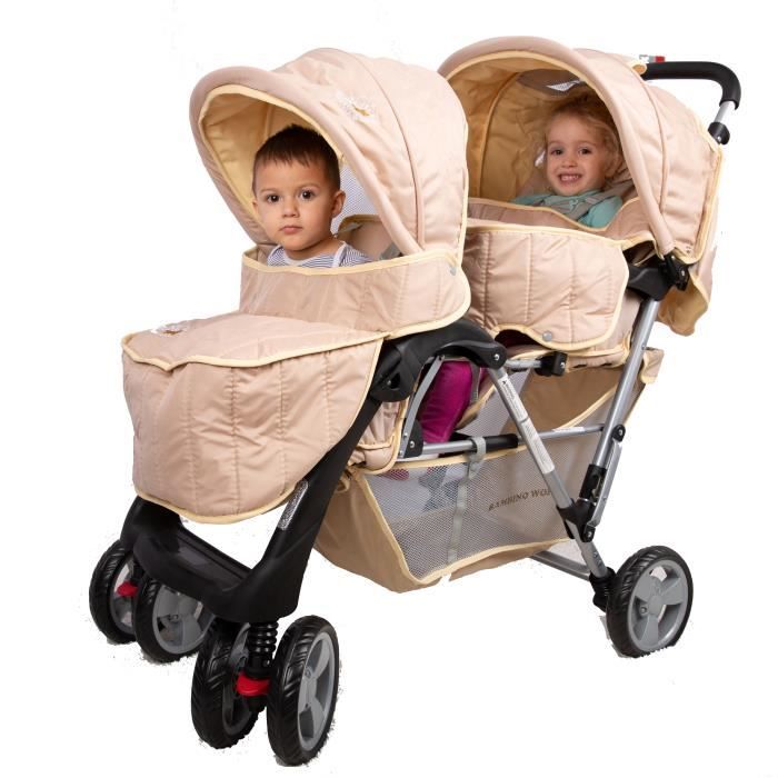 Poussette double sport 2025