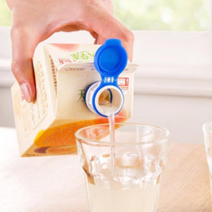 Lot De 2 Becs Verseurs Silicone Pour Bouteilles De Lait / Jus - Gardent La Boisson Fraîche