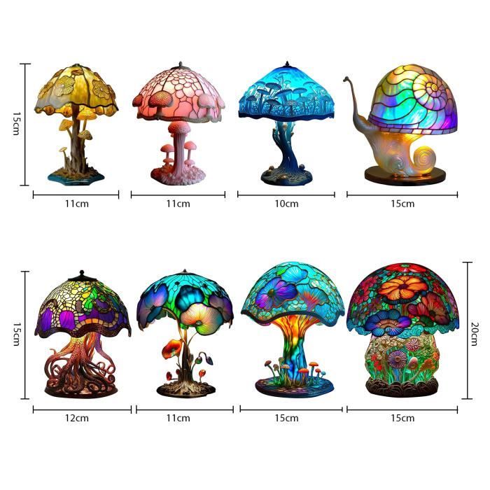 Autocollant représentant un magnifique champignon aux teintes et aux  reflets multicolores · Creative Fabrica