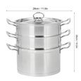 Couscoussier Pot de Soupe à Vapeur à 3 Couches  HB010-3