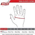 MMA RDX Gloves, UFC gloves for Grappling, Boxing Fighting Glove for Sparring, Cage Fighting Gloves, noir-3