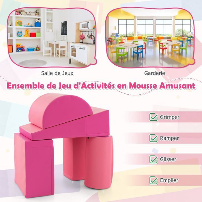 Parcours motricité crèches - Module en mousse pour parcours