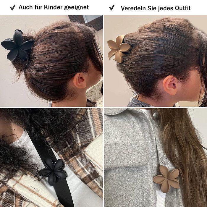 Pinces À Cheveux Fleur 12Pcs, Pinces À Cheveux Marguerite Réaliste