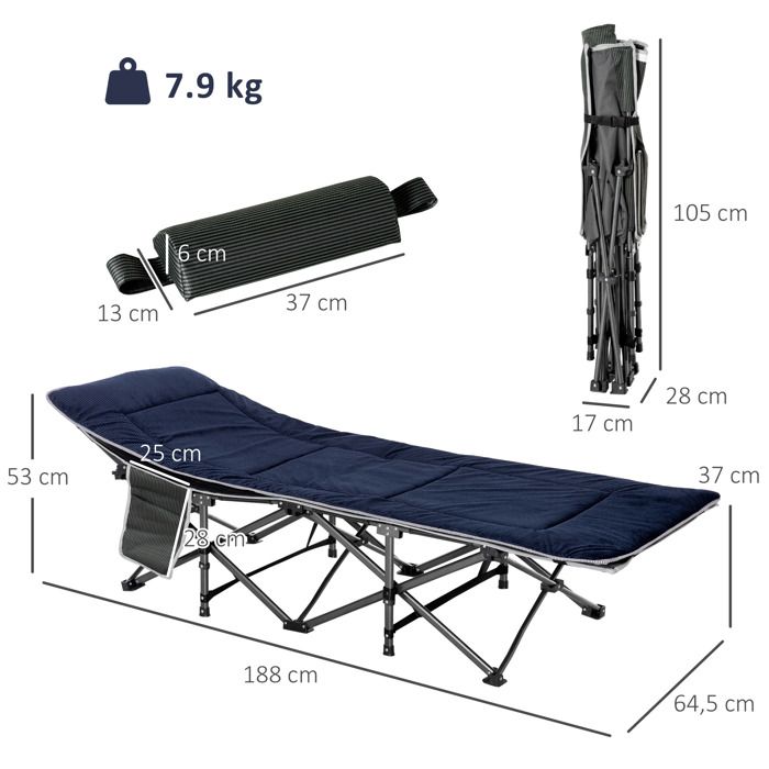 Blumfeldt Sun Valley Transat Pliable - Bain De Soleil Avec Oreiller, Dossier 4 Positions, Cadre Aluminium, Toile Respirante Noir