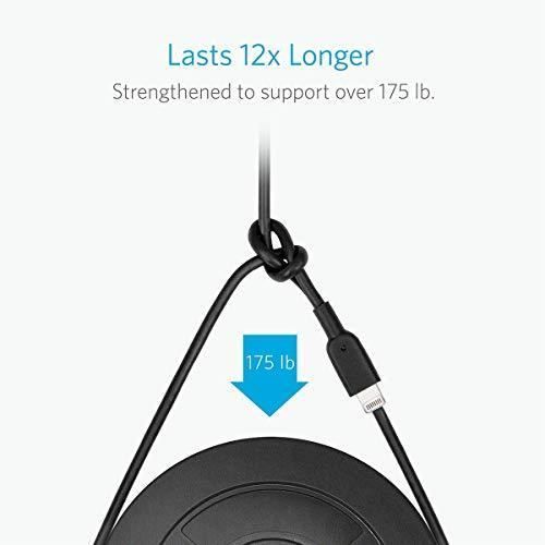 Câble Anker PowerLine II Lightning - Ultra Résistant, Certifié MFi, Pour IPhone Et IPad - 0,3m Blanc