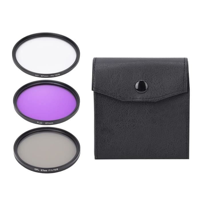 Filtre d'objectif d'appareil photo de 67 mm, protection UV ultra