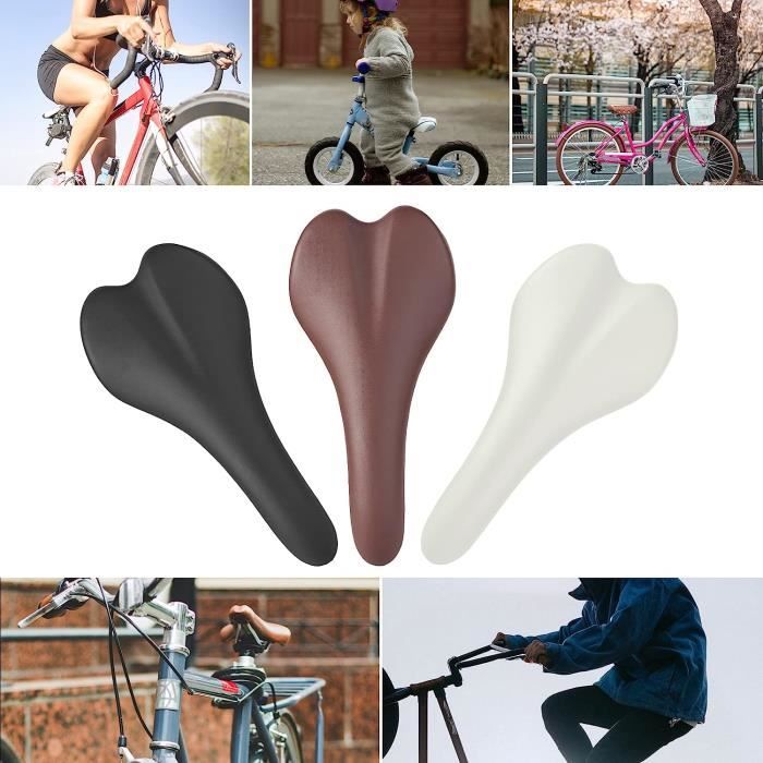 Selle VTT Confortable Vintage en cuir synth tique Double