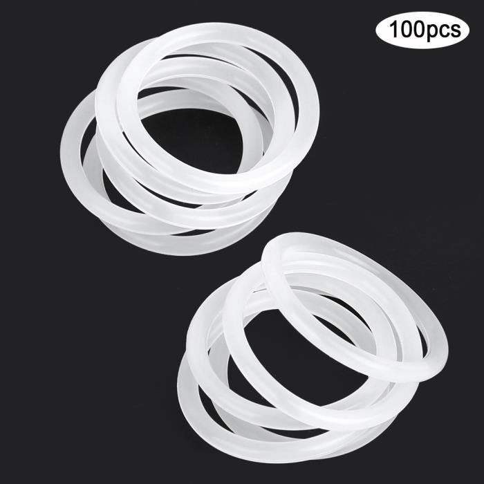10 Joints Toriques Silicone 50x3.1 Mm - Caoutchouc Silicone VMQ - Résistant Huile Eau Chaleur - Voiture