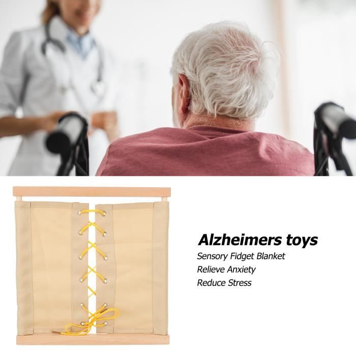 Couverture anti-stress pour adultes atteints de démence – Activités pour  Alzheimer – Cadeaux pour les patients atteints de démence – Couverture