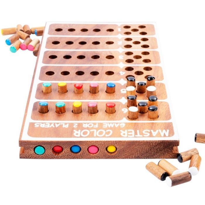 Woodline – Jeu De Stratégie 2 Joueurs En Bambou – 4 En Ligne Revisité, Billes Colorées, Coffret Cadeau – Adulte & Famille