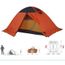 2-3 personne Double Couche Imperméable à L/'Eau 4 Saison Camping randonnée Tente en Aluminium Orange