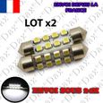 2 AMPOULE Dax® NAVETTE A 8 LED SMD EN TAILLE 36 MM - ECLAIRAGE ULTRA BLANC-0
