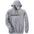 Sweat-Shirt à capuche avec logo gris granulé TL - CARHARTT - S1100074034L-0