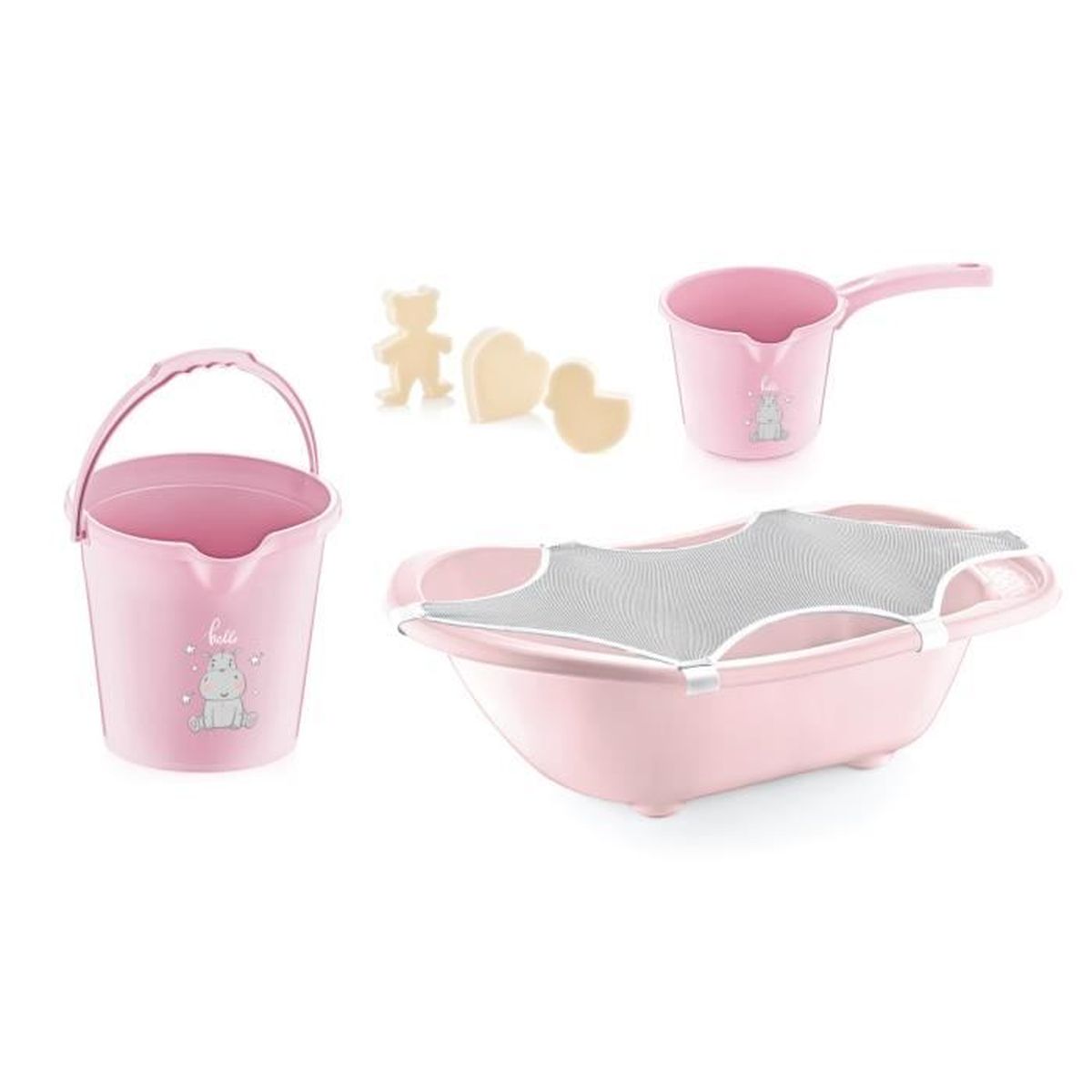 Baignoire Bebe Set De 5 Piece De Bain Rose Pour Bebe Et Nouveau Ne Matiere Confortable Pour Bebe 0 12 Mois Cdiscount Puericulture Eveil Bebe